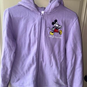 Disney Purple Mickey Mouse Zip-Up Hoodie